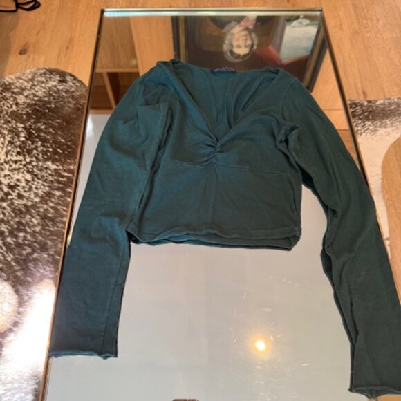 Pre-loved Brandy Melville Forest Green Top - Women's One Size (S) - Picture 3 of 6